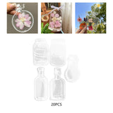 Maxbell Maxbell 20Pcs DIY Transparent Dried Flower Bookmarks for Home Party Favors