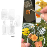 Maxbell Maxbell 20Pcs DIY Transparent Dried Flower Bookmarks for Home Party Favors