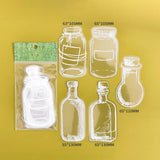 Maxbell Maxbell 20Pcs DIY Transparent Dried Flower Bookmarks for Home Party Favors