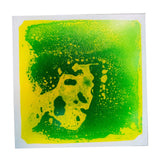 Sensory Liquid The Tiles Activity Play Mat for for Kids Girl Children yellow and green