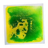 Sensory Liquid The Tiles Activity Play Mat for for Kids Girl Children yellow and green