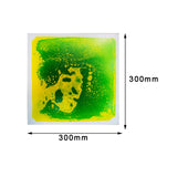 Sensory Liquid The Tiles Activity Play Mat for for Kids Girl Children yellow and green