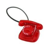 Maxbell 2x1/12 Dollhouse Retro Rotary Telephone Phone Dollhouse Decoration Accessories Red