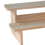 Maxbell 2xWood Display Riser Wood Display Riser Stand for Dessert Figurines Conutertop 2 layer 20cm