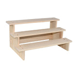 Maxbell 2xWood Display Riser Wood Display Riser Stand for Dessert Figurines Conutertop 3 layer 30cm