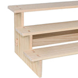 Maxbell 2xWood Display Riser Wood Display Riser Stand for Dessert Figurines Conutertop 3 layer 30cm