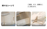 Maxbell 2xWood Display Riser Wood Display Riser Stand for Dessert Figurines Conutertop 5 layer 40cm