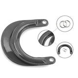 Maxbell 4x2Pcs U Shaped Purse Handles DIY Bag Strap with Metal Buckles Handbag Handles Black Gold Buckle