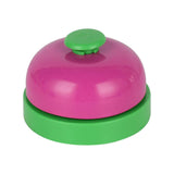Maxbell 2xGame Call Bell Classroom Bell Multifunction Hand Bells for Desk School Hotel Green and Pink
