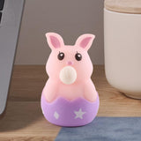 Spit Bubble Relaxing Toy Portable Lovely Sensory Toy for Kids Children Teens Violet Rabbit