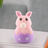 Spit Bubble Relaxing Toy Portable Lovely Sensory Toy for Kids Children Teens Violet Rabbit