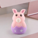 Spit Bubble Relaxing Toy Portable Lovely Sensory Toy for Kids Children Teens Violet Rabbit