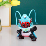 Maxbell Sichuan Opera Face Changing Doll Toys Home Decor Funny Portable Chinese Opera Blue