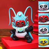 Maxbell Sichuan Opera Face Changing Doll Toys Home Decor Funny Portable Chinese Opera Blue