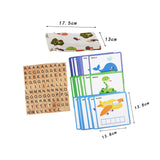 Maxbell Spelling Games with 100 Alphabet Blocks Montessori Toy for Kindergarten Kids