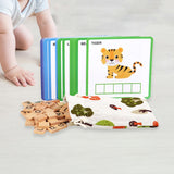 Maxbell Spelling Games with 100 Alphabet Blocks Montessori Toy for Kindergarten Kids