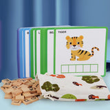 Maxbell Spelling Games with 100 Alphabet Blocks Montessori Toy for Kindergarten Kids