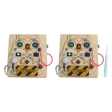 Maxbell Switch Busy Board Travel Toy for Educational Kindergarten Activities Centers no screwdriver