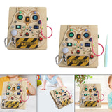 Maxbell Switch Busy Board Travel Toy for Educational Kindergarten Activities Centers no screwdriver
