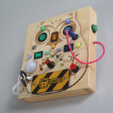 Maxbell Switch Busy Board Travel Toy for Educational Kindergarten Activities Centers no screwdriver