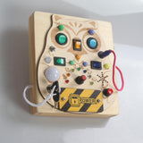 Maxbell Switch Busy Board Travel Toy for Educational Kindergarten Activities Centers no screwdriver