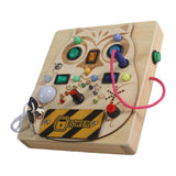 Maxbell Switch Busy Board Travel Toy for Educational Kindergarten Activities Centers no screwdriver