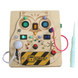 Maxbell Switch Busy Board Travel Toy for Educational Kindergarten Activities Centers with screwdriver