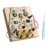 Maxbell Switch Busy Board Travel Toy for Educational Kindergarten Activities Centers with screwdriver