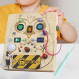 Maxbell Switch Busy Board Travel Toy for Educational Kindergarten Activities Centers with screwdriver