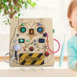 Maxbell Switch Busy Board Travel Toy for Educational Kindergarten Activities Centers with screwdriver