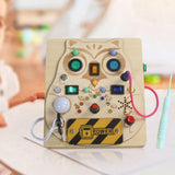 Maxbell Switch Busy Board Travel Toy for Educational Kindergarten Activities Centers with screwdriver