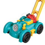 Maxbell Bubble Lawn Mower Automatic Bubble Maker for Party Supplies Outdoor New Year blue and green