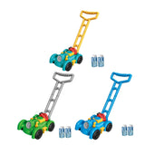 Maxbell Bubble Lawn Mower Automatic Bubble Maker for Party Supplies Outdoor New Year blue and green