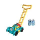 Maxbell Bubble Lawn Mower Automatic Bubble Maker for Party Supplies Outdoor New Year blue and green