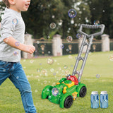 Maxbell Bubble Lawn Mower Automatic Bubble Maker for Party Supplies Outdoor New Year green