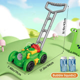 Maxbell Bubble Lawn Mower Automatic Bubble Maker for Party Supplies Outdoor New Year green