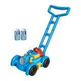 Maxbell Bubble Lawn Mower Automatic Bubble Maker for Party Supplies Outdoor New Year blue