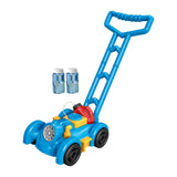 Maxbell Bubble Lawn Mower Automatic Bubble Maker for Party Supplies Outdoor New Year blue