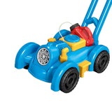 Maxbell Bubble Lawn Mower Automatic Bubble Maker for Party Supplies Outdoor New Year blue