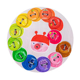 Maxbell Caterpillar Threading Toys Wood Gifts Clothes and Button Game for Boys Girls