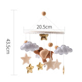 Maxbell Baby Mobile for Crib for Ages 0+ Months Colorful Handmade Visual Development