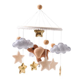 Maxbell Baby Mobile for Crib for Ages 0+ Months Colorful Handmade Visual Development
