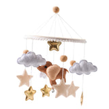 Maxbell Baby Mobile for Crib for Ages 0+ Months Colorful Handmade Visual Development