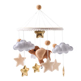 Maxbell Baby Mobile for Crib for Ages 0+ Months Colorful Handmade Visual Development