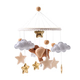 Maxbell Baby Mobile for Crib for Ages 0+ Months Colorful Handmade Visual Development
