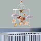 Maxbell Baby Mobile for Crib for Ages 0+ Months Colorful Handmade Visual Development