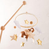 Maxbell Baby Mobile for Crib for Ages 0+ Months Colorful Handmade Visual Development