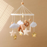 Maxbell Baby Mobile for Crib for Ages 0+ Months Colorful Handmade Visual Development