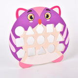 Maxbell Wooden Shape Matching Game Kids Valentines Day Gifts for 4 5 6 Year Old Kids Violet