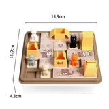 Maxbell Cats and Boxes Brain Teasers Kids Board Game for Kids Boys Girls Babies brown